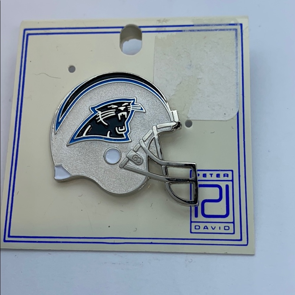 2/$15 panthers football helmet pin